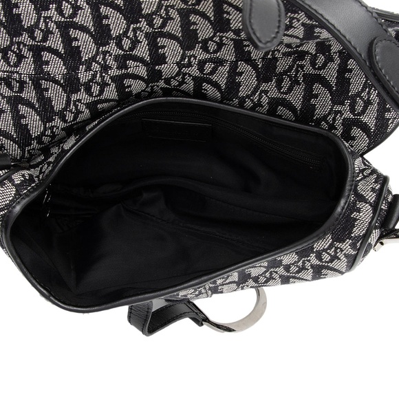 DIOR Vintage Oblique Trotter Saddle Bag - Picture 12 of 13